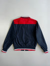 Polo Ralph Lauren Big Pony Embroidered Colorblock Striped Tipped Windbreaker Jacket Navy (M)