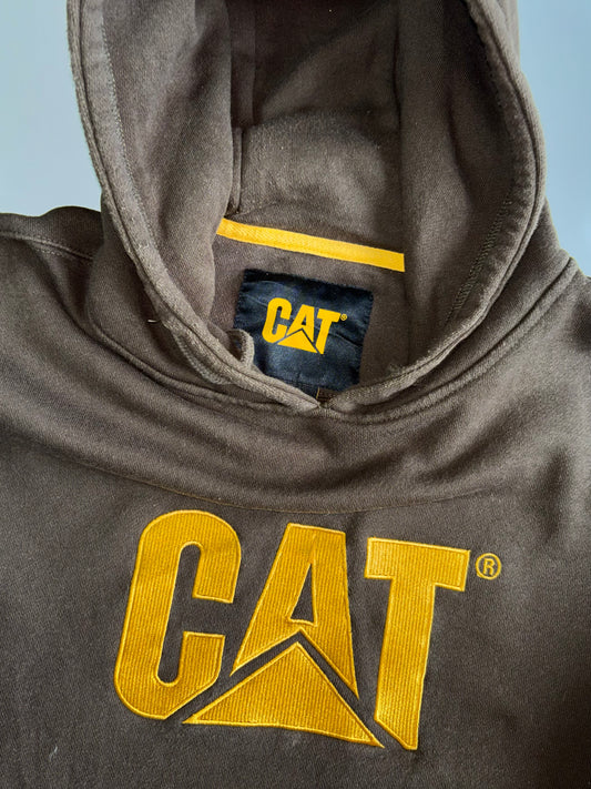 Vintage Cat Caterpillar Work Ware Hoodie (XL)