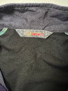 Black Yak Peak Colorblock Quarter Zip Fleece Jacket Purple Blue Size  (M)