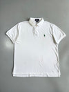 Polo by Ralph Lauren | White Pique Custom Slim Fit Polo (XL)