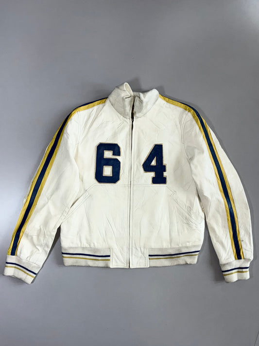 Conbipel | Vera Pelle “Sixty Four” | Leather Varsity Bomber (S)