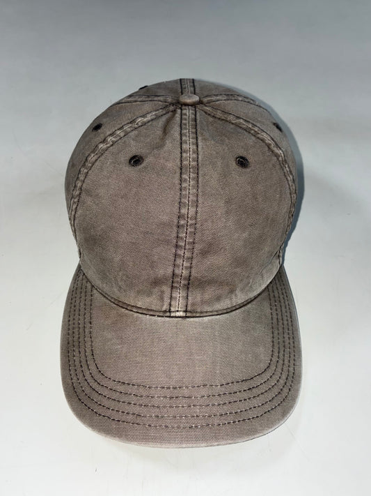 Vintage Carhartt Canvas Workwear Cap – Washed Brown Blank Panel (Adjustable)