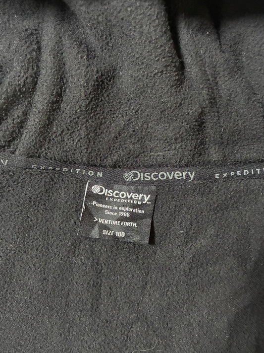 Discovery Expedition Black Sherpa Hooded Jacket – Sleeve Pocket  (L)