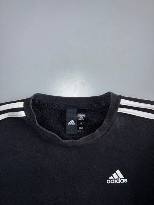 Adidas | Essentials 3-Stripes Crewneck Sweatshirt | Black (M)