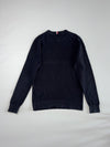 Tommy Hilfiger Flag Logo Fine Knit Crewneck Sweater — Navy(S)