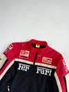 Ferrari F1 Racing Jacket with Embroidered Sponsor Patches,(XL)