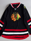 Chicago Blackhawks NHL Hockey Jersey Black Home Jersey (XL/XXL)