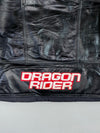 Dragon Rider Black/Red Genuine Leather Armoured Racing Jacket Padded (L)