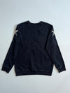 Embroidered Red-Crowned Crane Black Sweatshirt (M)