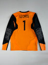Uhlsport Long Sleeve Goalkeeper Jersey Smartbreathe Mesh –ELBo Paded  Black/Orange (M)