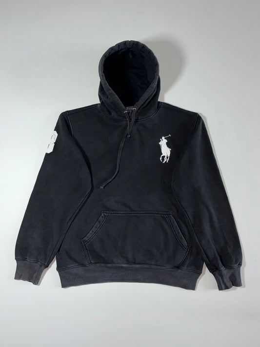 Polo Ralph Lauren Big Pony Hoodie – Black, Custom Fit, Men’s (XL)