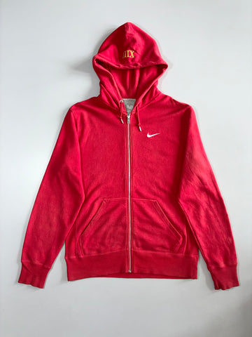 Nike | IIIX Embroidered Full Zip Hoodie | Red | Size L/XL