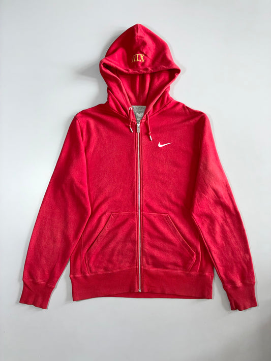Nike | IIIX Embroidered Full Zip Hoodie | Red | Size L/XL