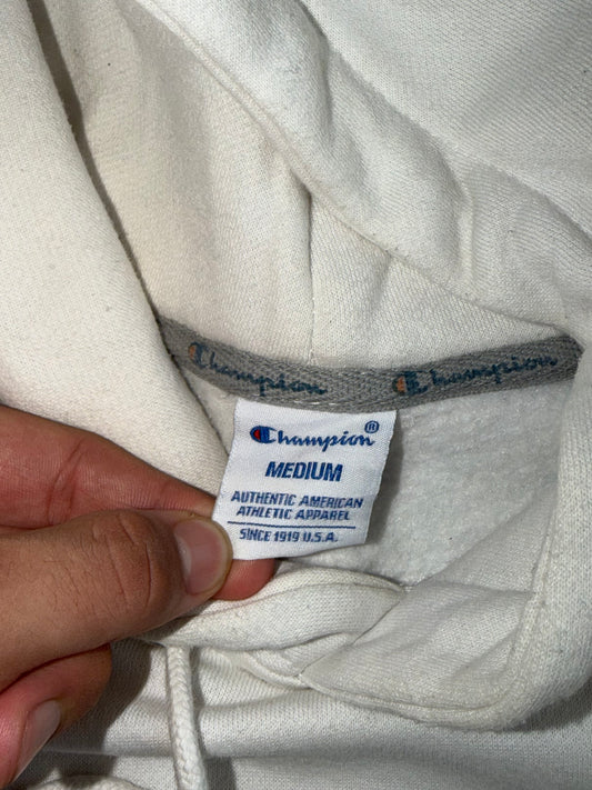 Supreme x Champion Big Script Hoodie White (M)