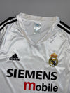 Adidas Real Madrid 2004/05 Home Jersey — Zidane #5 | Siemens Mobile | LFP Patch (M/L)