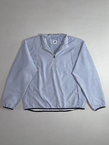Vintage Adidas Quarter-Zip Windbreaker Pullover  Ice Blue (XL)