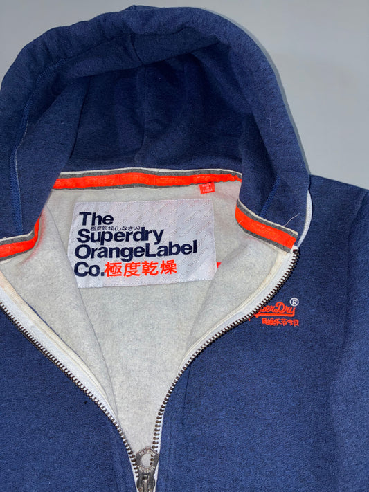 Superdry | Orange Label Zip Hoodie | Navy (M)