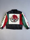 ZGenuine leather Rare Mexico leather Racing jacket Made in Italy (L/XL)