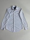 Ralph Lauren Custom Fit Striped Dress Shirt White/Navy (S/M)
