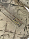 Polo by Ralph Lauren Olive Quilted Jacket with Brown Corduroy Collar  (M)