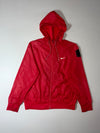 Vintage Nike Swoosh Lightweight Hooded Windbreaker Jacket – Red (XL)