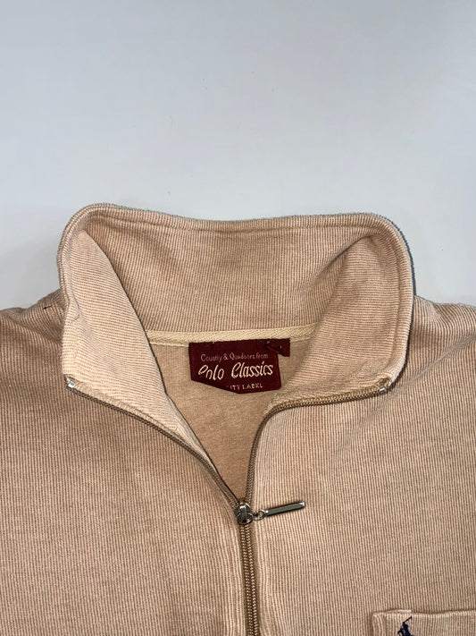 Polo Ralph Lauren Camel Quarter-Zip Pullover (L/Xl)