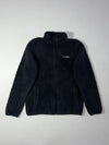 Vintage Columbia Black Sherpa Fleece Zip-Up Jacket (M)