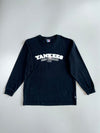 Vintage MLB Official New York Yankees Arch Logo Navy Blue Long Sleeve Cotton T-Shirt (XL)