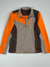 Vintage K2 Grey Orange Quarter Zip Fleece Pullover (XS)