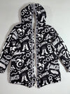 YANPAI All-Over Graffiti Graphic Hooded Puffer Parka Women’s (S)