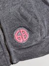 Superdry Grey & Neon Pink Applique Zip-Up Hoodie Women’s (S)