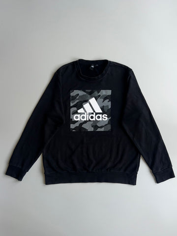 Adidas Camo Box Logo Crewneck Sweatshirt (XL)