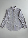 Ralph Lauren Regent Custom Fit Striped Dress Shirt White Blue(Xl)