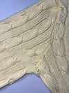 Polo Ralph Lauren Pastel Yellow Cable Knit Cotton Sweater (S)