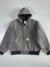 Carhartt Faded Grey Hooded Work Jacket (XL/2XL)