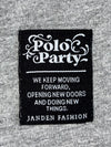 Polo Party Japanese Graphic Long Sleeve T-shirt(L)