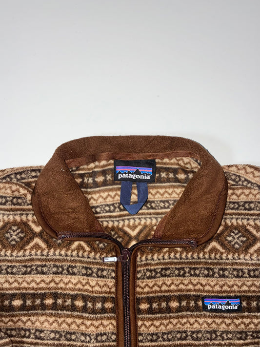Patagonia | Synchilla Snap-T Fair Isle Fleece Jacket Brown (S)