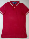 Tommy Hilfiger Tipped Collar Slim Fit Polo – Red (M)