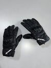 BLH Black Leather Motorcycle Racing Gloves (Protected)