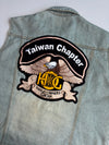 H.O.G. Taiwan Chapter Harley Owners Group Embroidered Denim Biker Vest  (XL)