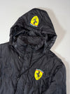 Ferrari Scuderia Shield Logo Hooded Puffer Jacket Detachable Cap & Sleeve – Black (S)