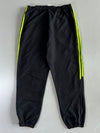Adidas Track Pants – Black x Volt Green Stripe Elastic(W:34|L:43)