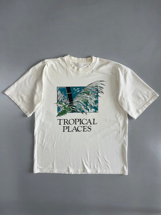 Vintage | “Tropical Places” Palm Graphic T-shirt (XL)