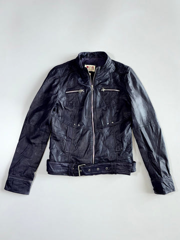 Mustang Vintage Cafe Racer Leather Jacket (XS)