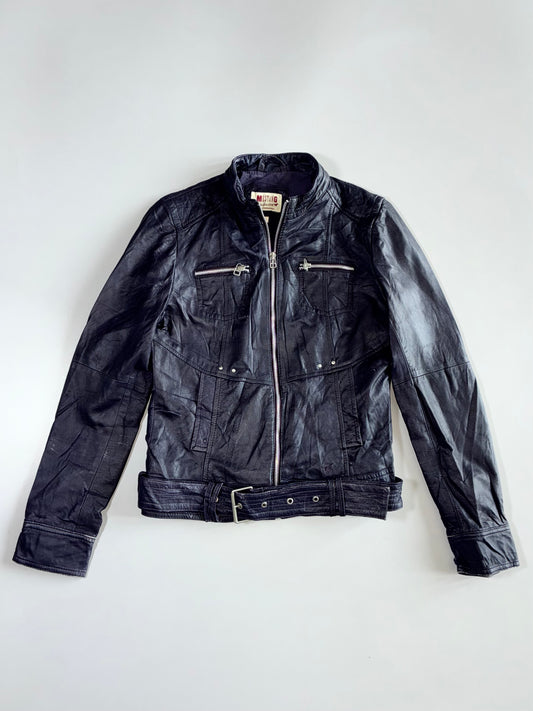 Mustang Vintage Cafe Racer Leather Jacket (XS)