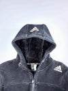 Adidas 3-Stripe Sherpa-Lined Full-Zip Hoodie (S)