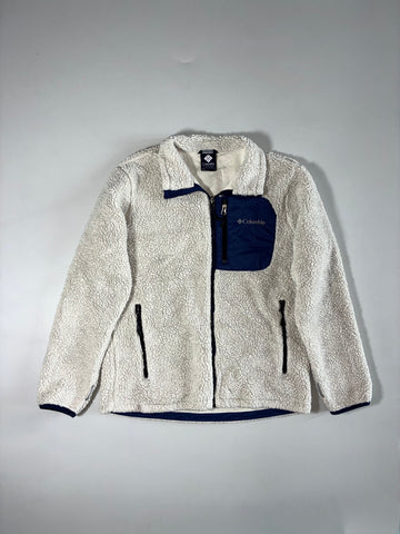 Columbia Interchange Sherpa Fleece Jacket – Cream & Navy (L)