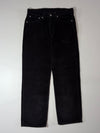 Levi’s 565 Black Corduroy Loose Straight Pants – (W:34) (L:44)