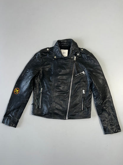 !                                                                                                                                                                                                                    Mango Original Leather Jacket (XS)