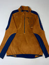 Black Yak Extreme Peak Rust Orange Half-Zip Grid Fleece (M)